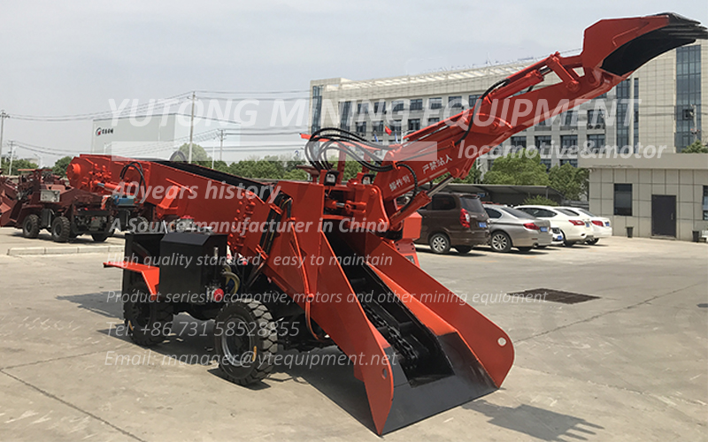 ZYW60 wheel scraper muck loader test in factory