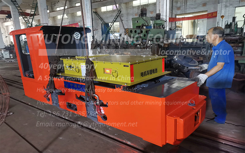 Shipment of 5 ton underground lithium battery electric locomotive