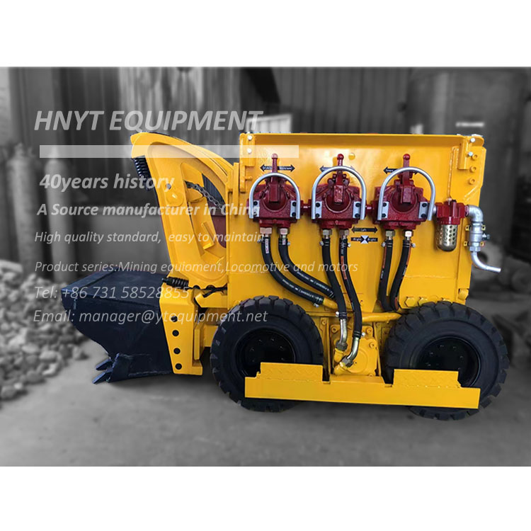 Wheel pneumatic rock loader