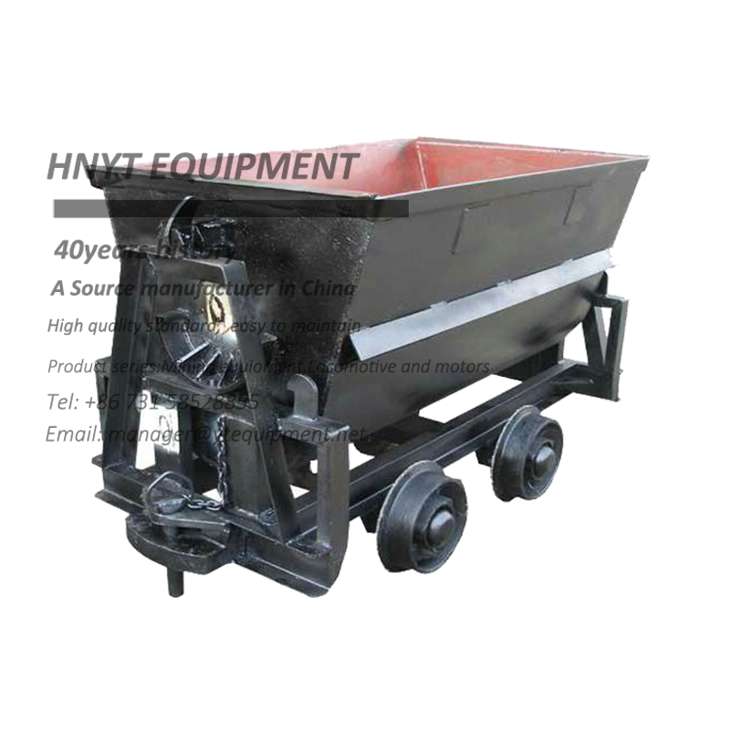 KFU0.55 Bucket-tipping Mine Car, 1.3 ton loading capacity mining wagons