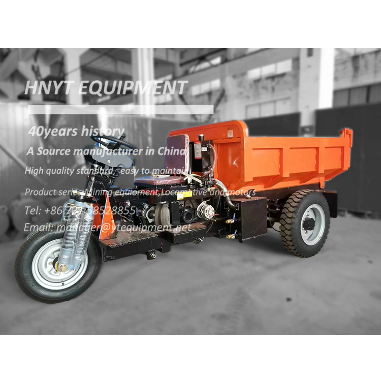 Powerful 4 ton mining diesel tricycle