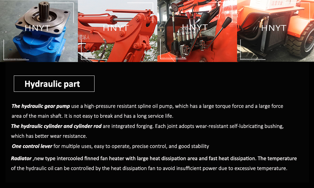 Crawler belt mucking loader machine(图3)