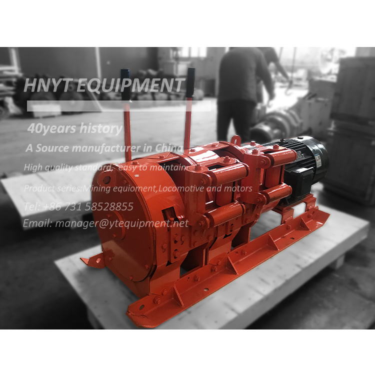 7.5kw electric raking winch for underground mining