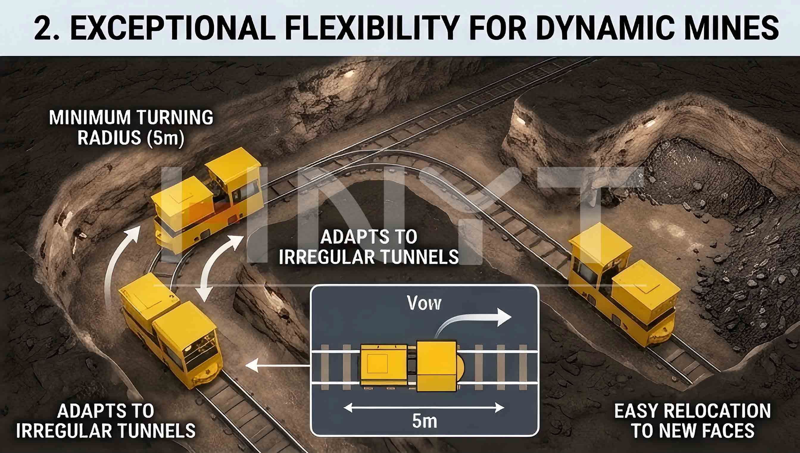 Why Are Battery Electric Locomotives Recommended for Small African Mines?(图3) underground battery locomotive.jpg